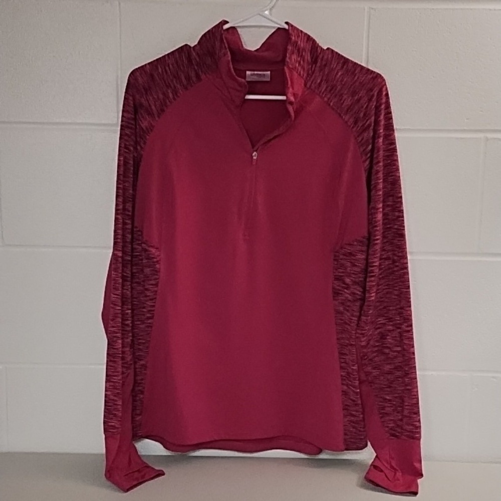 1/4 Zip Dri More, Work out Pop-over Jacket, Thumbholes, Reflective Strip